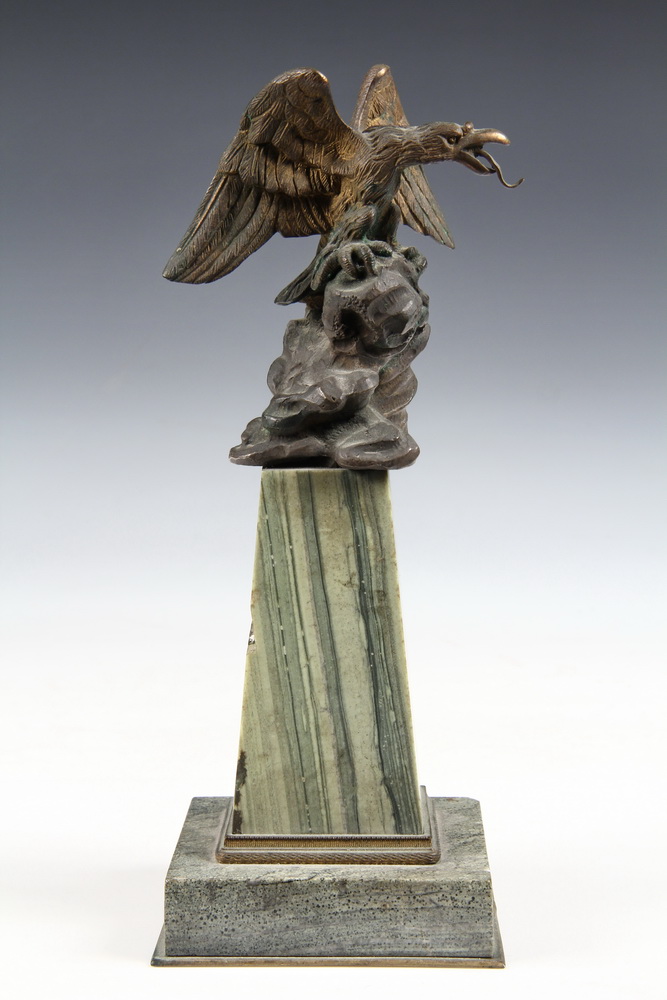 GILT BRONZE STATUETTE-of an eagle