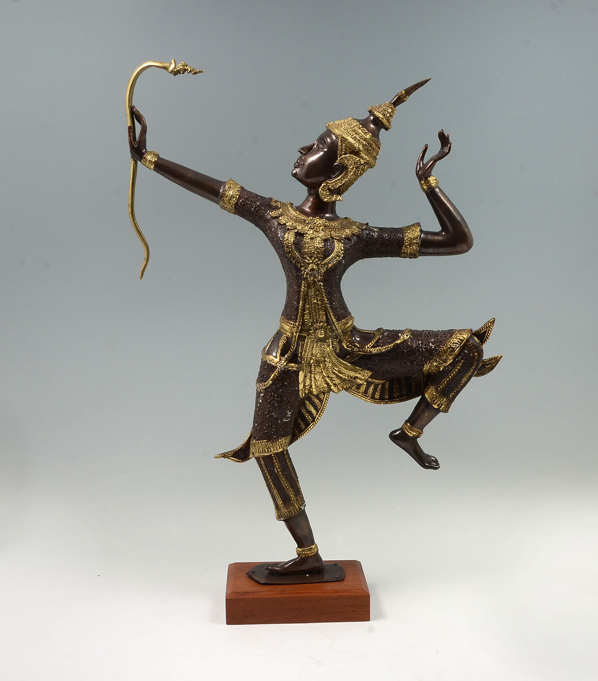 GILT BRONZE THAI PRINCE PHRA RAMA