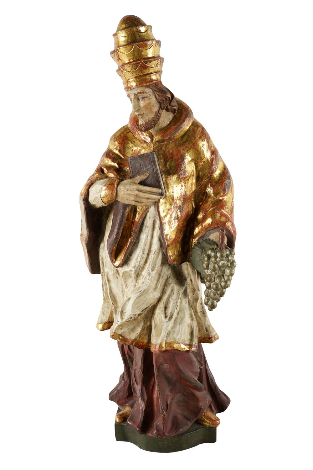 GILT CARVED AND POLYCHROME