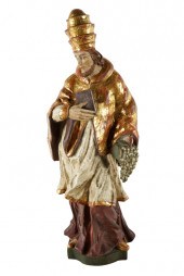 GILT CARVED AND POLYCHROME SAN