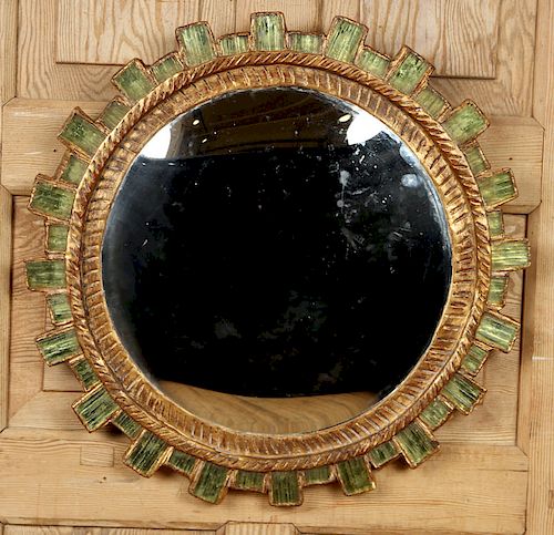 GILT CARVED SUNBURST MIRROR