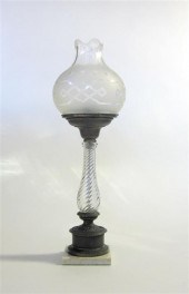 Gilt cast brass and glass sinu