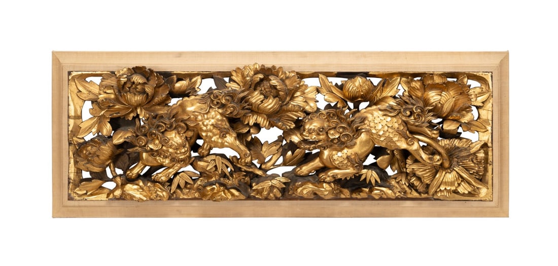 GILT CHINESE OVERHEAD PANELChinese.