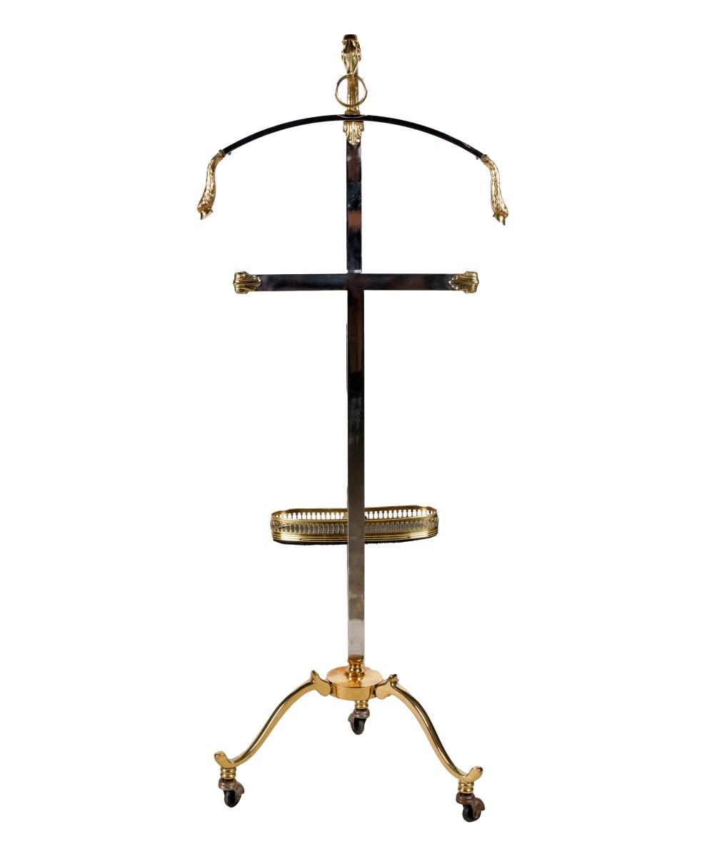 GILT & CHROMED METAL VALET