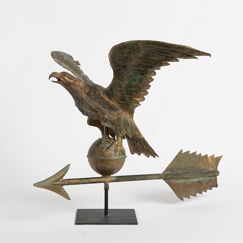 GILT COPPER HOLLOW BODY EAGLE