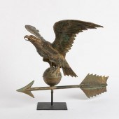 GILT COPPER HOLLOW BODY EAGLE