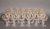 GILT CRYSTAL 20-PIECE STEMWARE