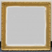 GILT DECORATED BEVEL EDGE MIRR