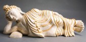 GILT DECORATED CREAM PAINTED C