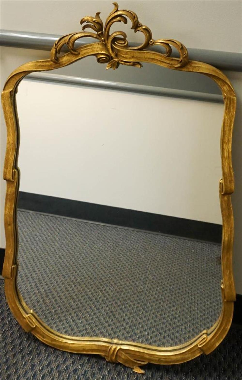 GILT DECORATED MIRROR, 41 X