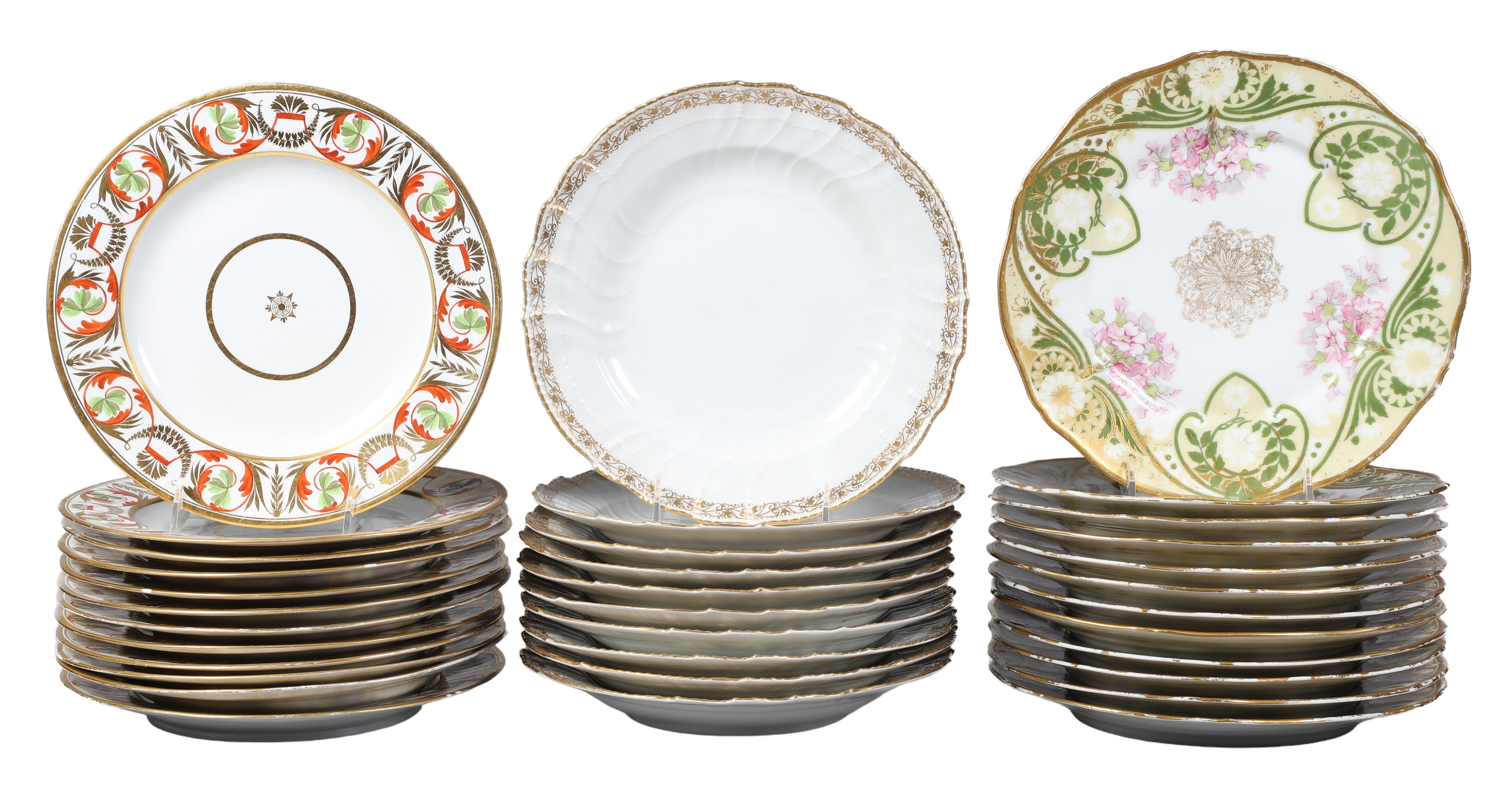 Gilt edge plate grouping to include