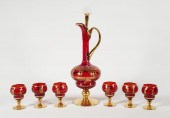 GILT ENAMEL RUBY FLASH CORDIAL
