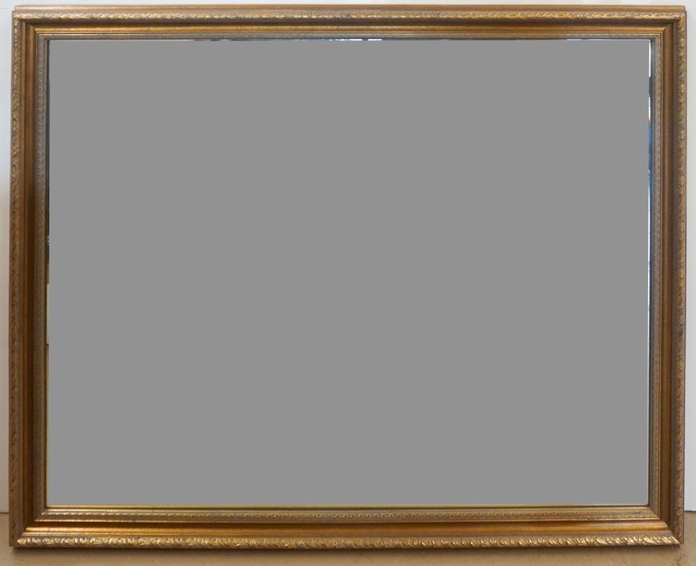 GILT FRAME BEVEL EDGE MIRROR,