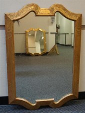 GILT FRAME MIRROR, 42-3/4 X 29