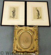 Gilt framed drawing signed ver