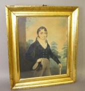 GILT FRAMED PORTRAITca. 1830-1
