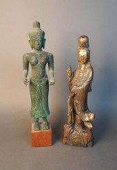 GILT, GESSOED, AND CARVED WOOD