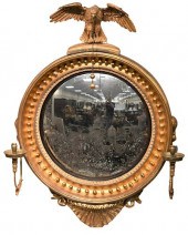 GILT GIRANDOLE MIRROR HAVING E