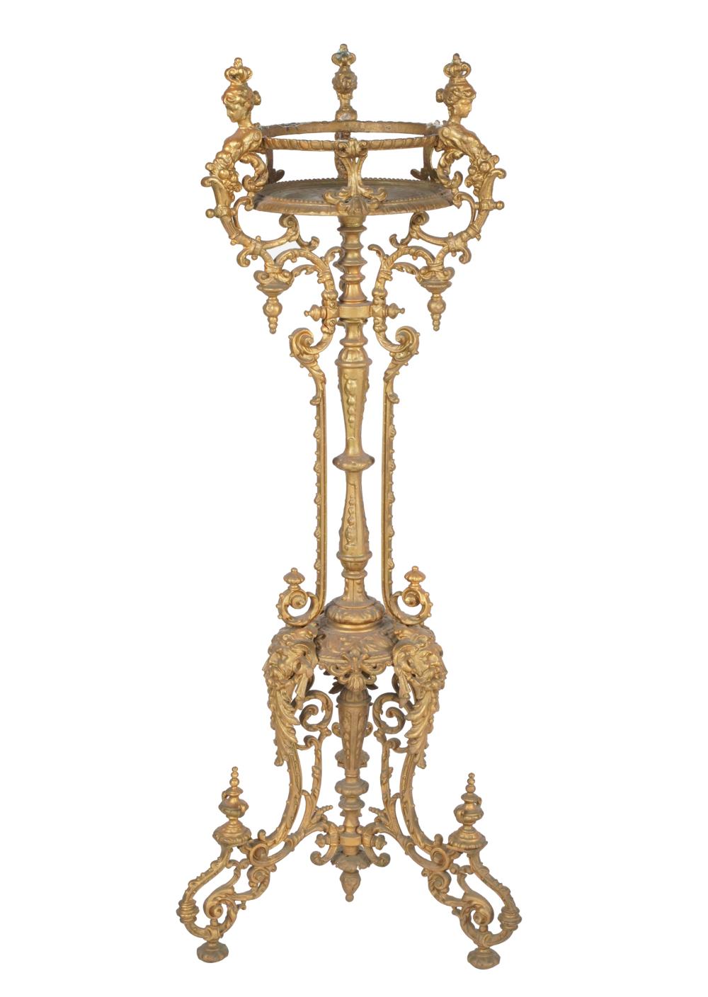GILT IRON SMOKING STANDCondition:
