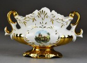 Gilt Italian Porcelain Compote