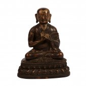 Gilt Lacquer Figure of a Lama