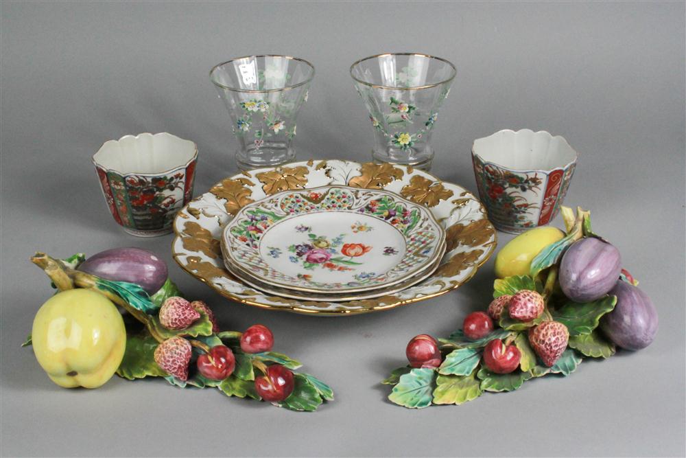 GILT MEISSEN STYLE SERVING DISH