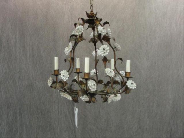Gilt Metal and Floral Form