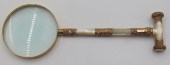 GILT METAL AND MOTHER-OF-PEARL