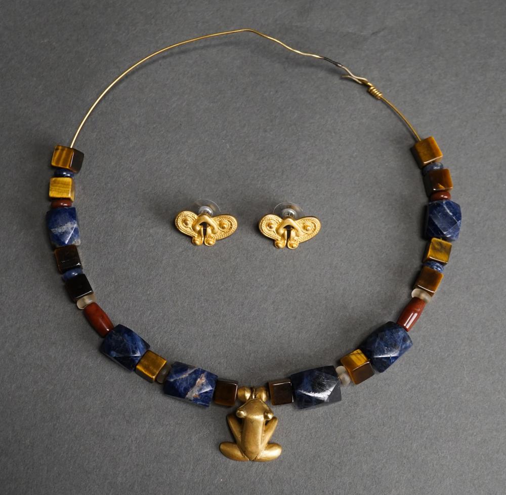 GILT METAL AND SEMI-PRECIOUS