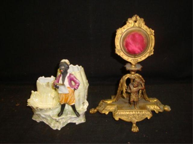 Gilt Metal & Bronze Watch Holder