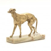 GILT METAL CABINET SCULPTURE O