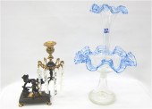 GILT METAL CANDLESTICK & AN AR