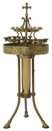GILT METAL CHURCH VOTIVE OFFER