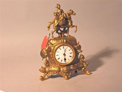 Gilt metal figural detailed