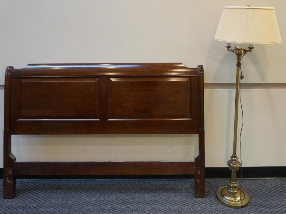 GILT METAL FLOOR LAMP AND A QUEEN