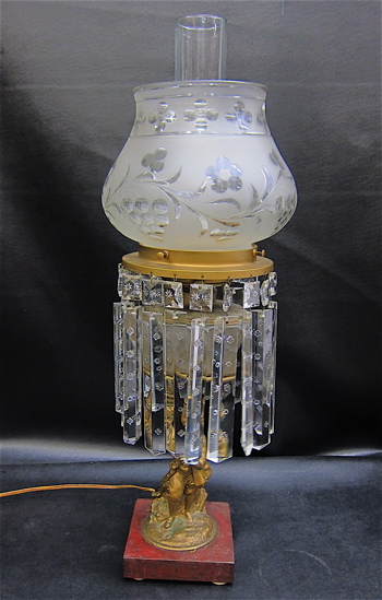 GILT METAL & GLASS FIGURAL