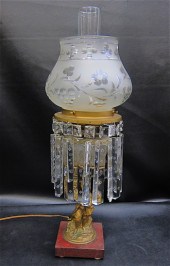 GILT METAL & GLASS FIGURAL GIR