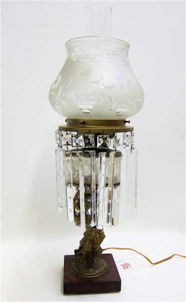 GILT METAL & GLASS FIGURAL