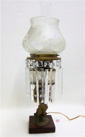GILT METAL & GLASS FIGURAL GIR