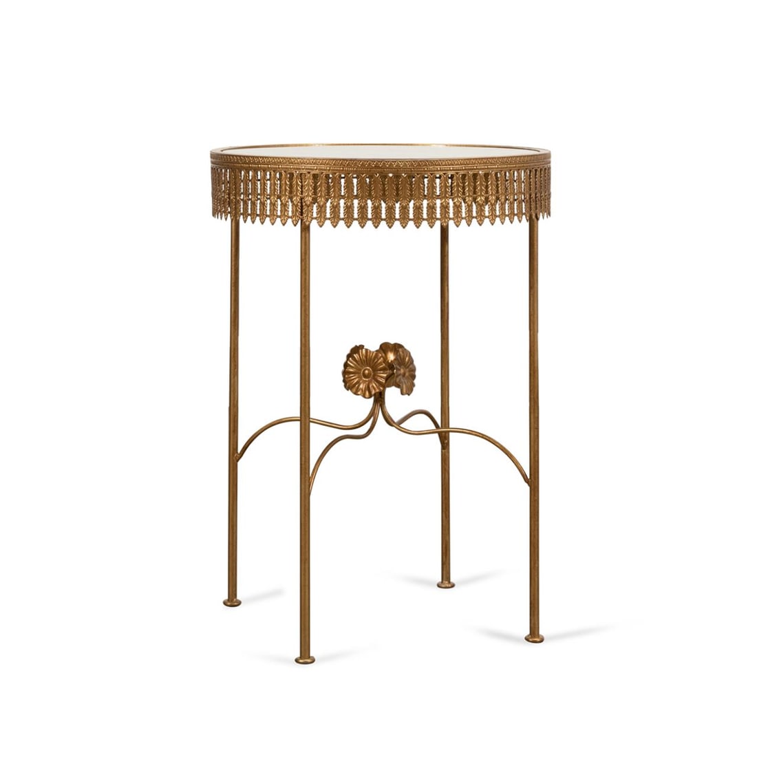 GILT METAL MIRRORED OCCASIONAL
