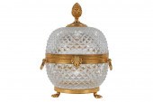 GILT METAL-MOUNTED CUT GLASS B
