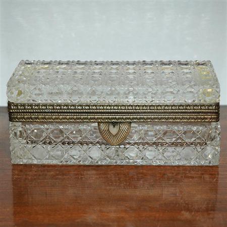 Gilt-Metal Mounted Cut Glass