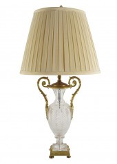 GILT METAL-MOUNTED CUT GLASS U