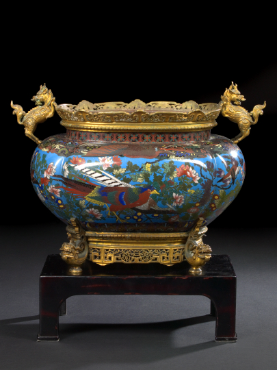 Gilt-Metal-Mounted Japanese