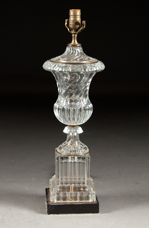 Gilt-metal-mounted molded glass