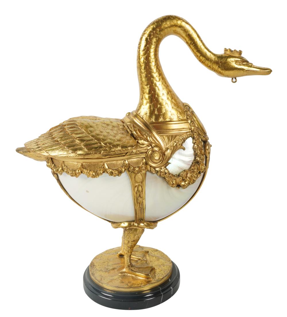 GILT METAL-MOUNTED SHELL