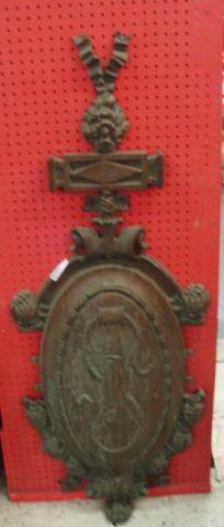 Gilt Metal or Bronze Shield. Very