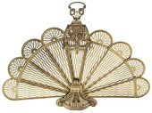 GILT-METAL PEACOCK FAN FOLDING