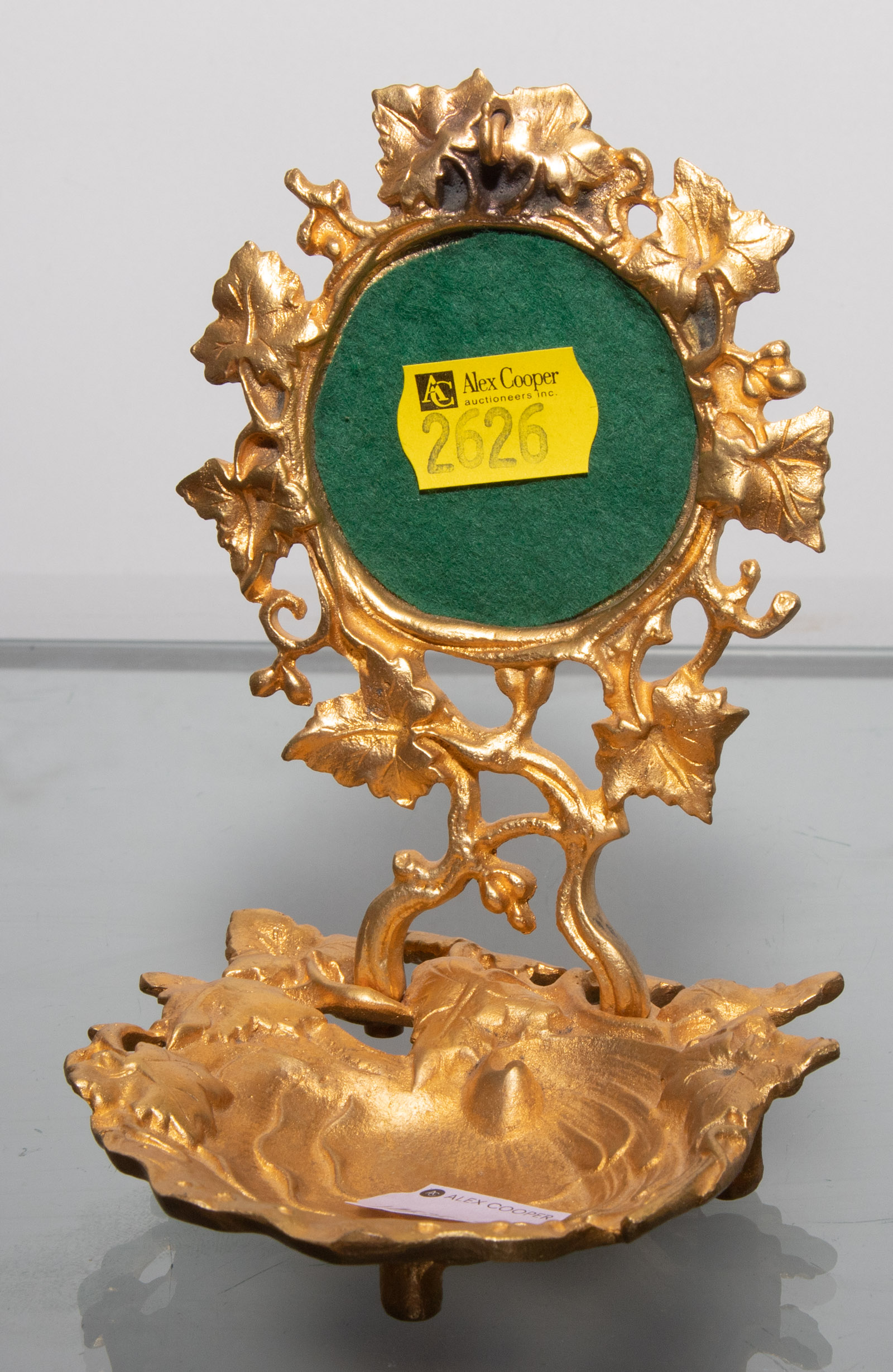 GILT METAL POCKET WATCH HOLDER 5