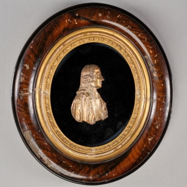 GILT METAL PORTRAIT SILHOUETTEAn